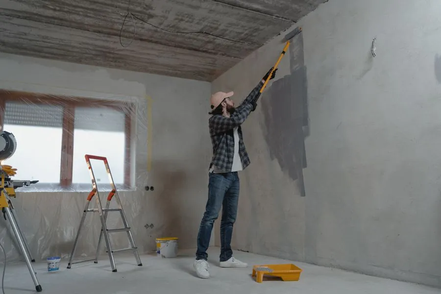 Painter at work